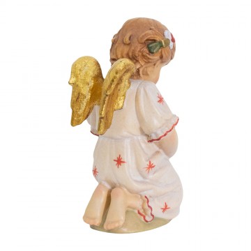 Angel in Wood Pink and Gold