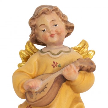 Angel with Violin in Carved...
