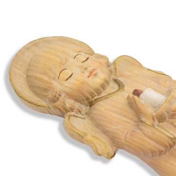 Wall Statue of Angel in Wood