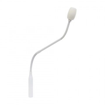 White Gooseneck Microphone