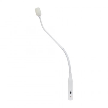 White Gooseneck Microphone