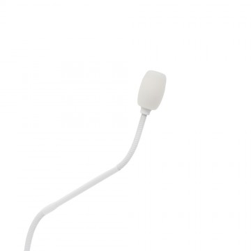 White Gooseneck Microphone