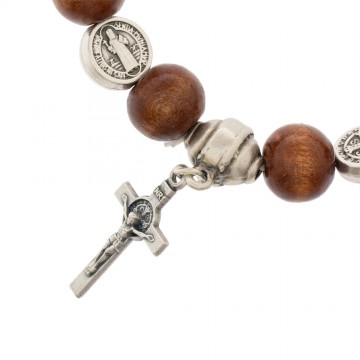 Rosary Bracelet in Wood...