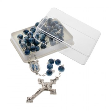 Rosary with Grains in Blue...
