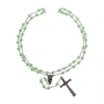 Rosary with Grains in Green...