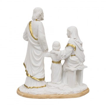 Holy Family Statue in White...