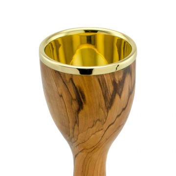 Chalice in Olive Wood with...