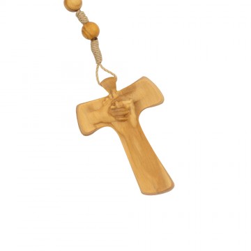 Rosary in Olive Wood with...