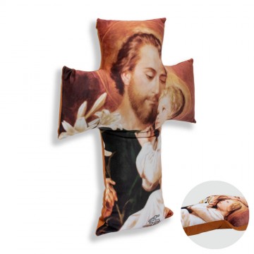 Cross-shaped Pillow Saint...