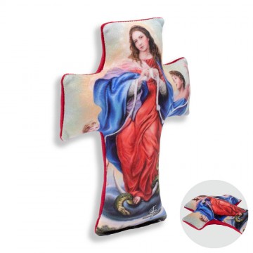 Cross-shaped Pillow Mary...
