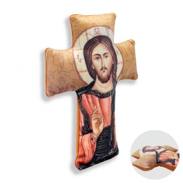 Cross-shaped Pillow Jesus...