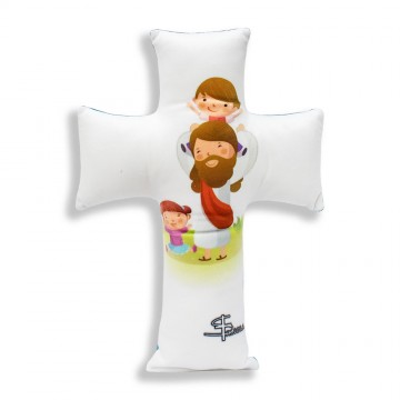 Cross-shaped Pillow Jesus...