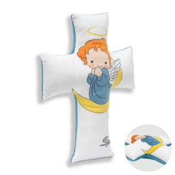 Cross-shaped Pillow Angel...