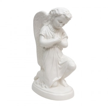 Angel in White Ceramic h 17 cm