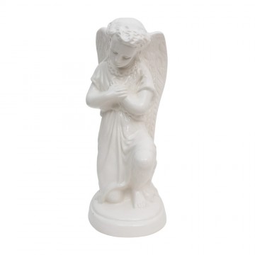 Angel in White Ceramic h 17 cm