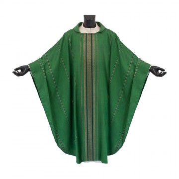 Green Chasuble in Pure Wool