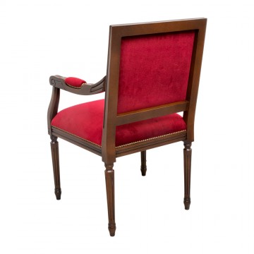 Armchair in Walnut Wood and...