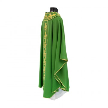 Green Chasuble in Pure Wool...