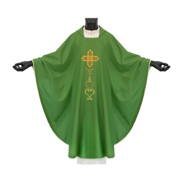 Green Chasuble in Polyester...