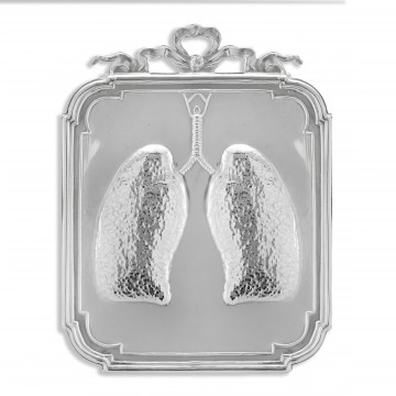 Ex-voto Lungs in 925 Silver...