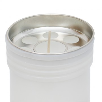 White Votive Candle in...