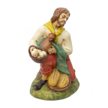 Kneeled Shepherd Statue...