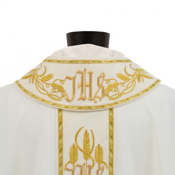 Ivory-colored Chasuble with...