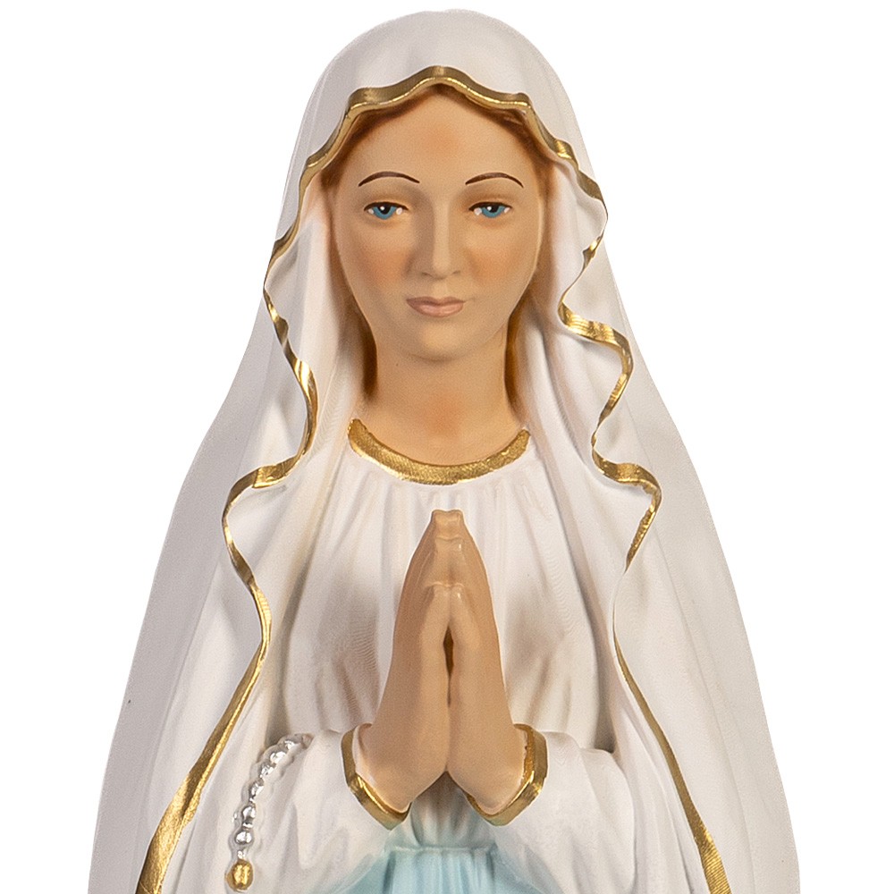 Our Lady of Lourdes statue in hollow resin h 51 cm
