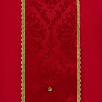 Red Chasuble in Pure Wool...