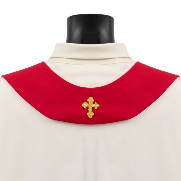 Red Chasuble in Pure Wool...