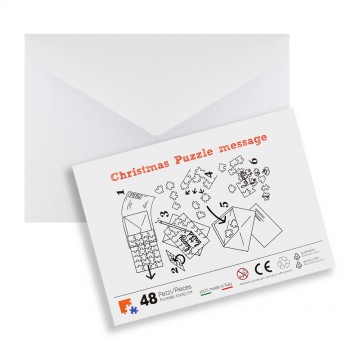 Puzzle Christmas Greeting Card