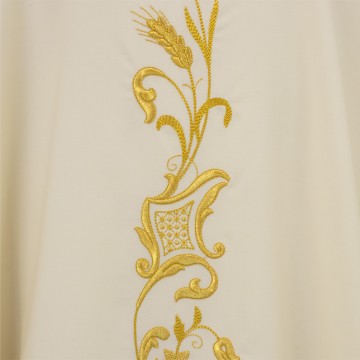 Ivory Chasuble in Pure Wool