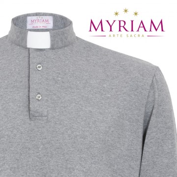 Light Gray Clergy Polo in...