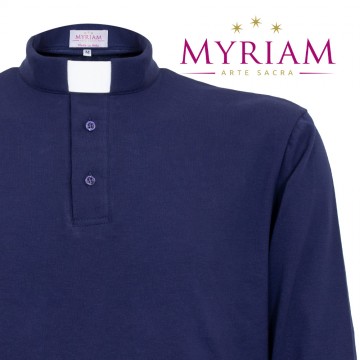 Blue Clergy Polo Shirt in...