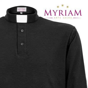 Black Clergy Polo Shirt in...