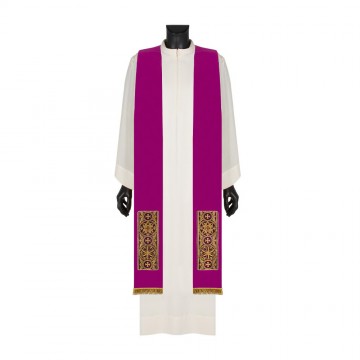 Burgundy Chasuble with Galloon