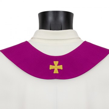 Burgundy Chasuble with Galloon