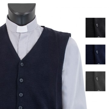 Wool Blend Priest Vest