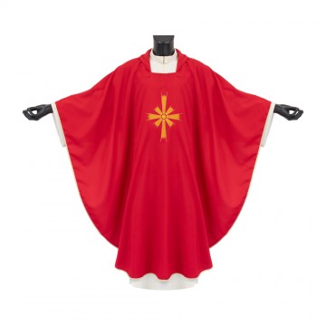 Red Chasuble with Cross...