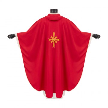 Red Chasuble with Cross...