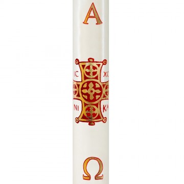 Paschal Candle with Greek...