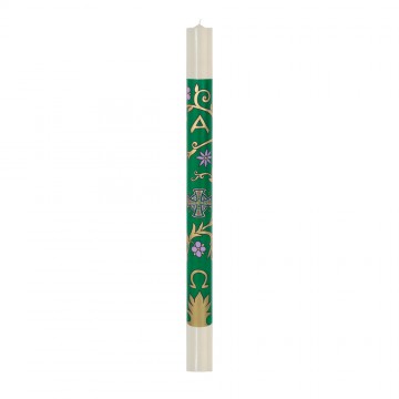 White Easter Candle Floral...