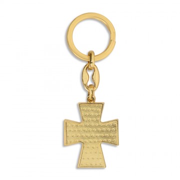 Keychain Cross with Dove