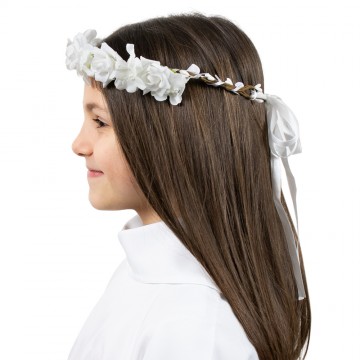 First Communion Hair Wreath