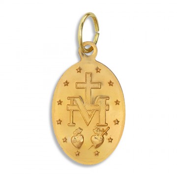 Miraculous Medal Gold Metal...