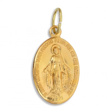 Miraculous Medal Gold Metal...