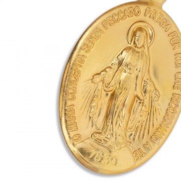 Miraculous Medal Gold Metal...