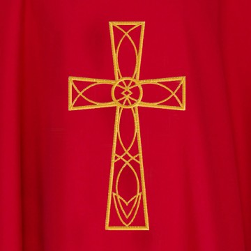 Chasuble with Cross Embroidery