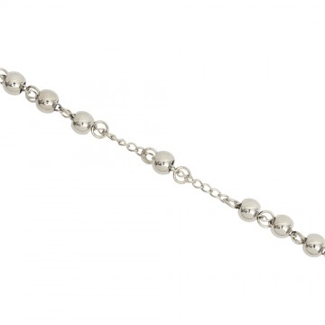 Rosary Necklace in Silver...