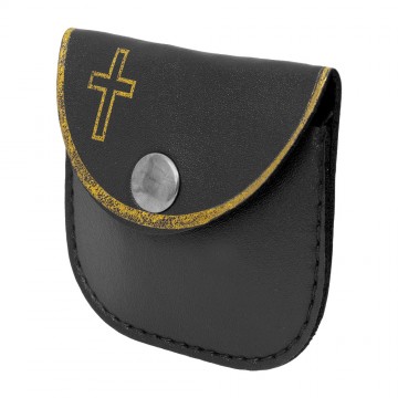 Black Rosary Pouch with...